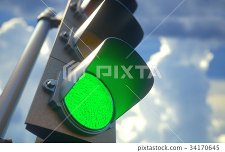 Traffic Light Green Traffic Light Green 34170645