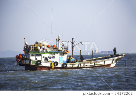 Fishing boat, Ansan city, Gyeonggi-do 34172262