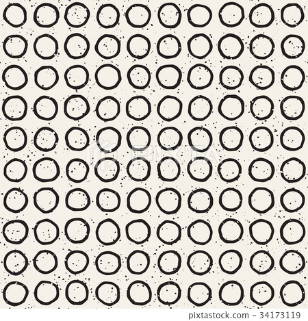 Seamless pattern with hand drawn lines. Abstract 34173119
