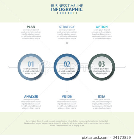 3 steps Business Infographics design template 3 steps Business Infographics design template 34173839