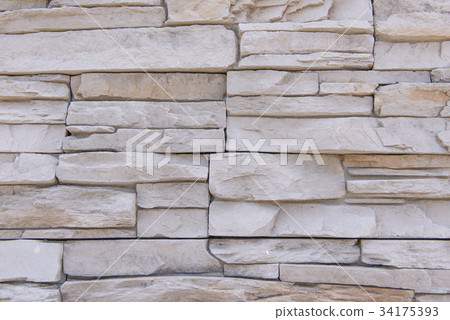 Background of Modern Slate stone Brick Wall  34175393