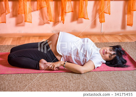Pregnancy Yoga and Fitness concept. Pregnancy Yoga and Fitness concept. 34175455