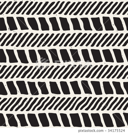 Seamless pattern with hand drawn brush strokes - Stock Illustration ...