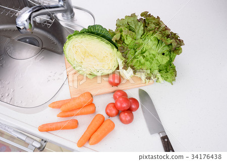 Vegetables kitchen cooking image 34176438