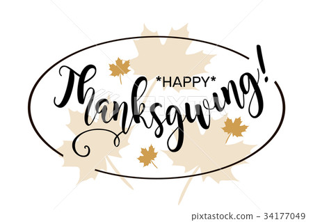 Happy Thanksgiving. Beautiful greeting card 34177049