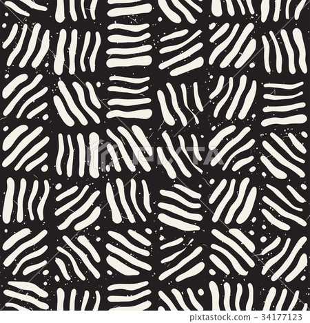 Free Hand Rare Pattern Seamless freehand pattern. Vector abstract rough - Stock Illustration ...