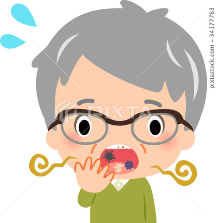 老人患口臭，口腔麻煩 34177763