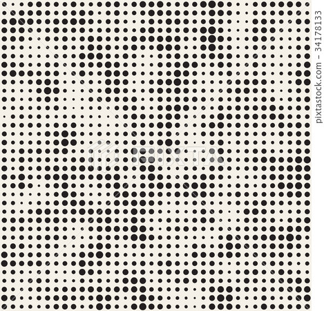 Modern Stylish Halftone Texture. Endless Abstract 34178133