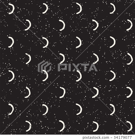 Seamless pattern with hand drawn lines. Abstract 34179077