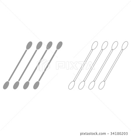 Cotton swabs it is icon . Cotton swabs it is icon . 34180203