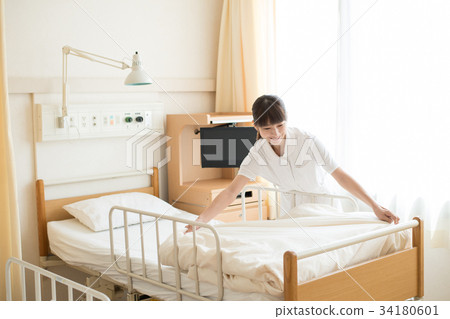 醫院護士床照顧者醫療圖像 34180601