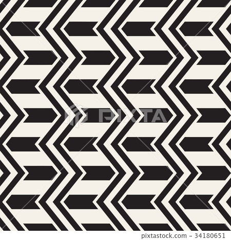 Vector seamless zigzag line pattern. Abstract Vector seamless zigzag line pattern. Abstract 34180651