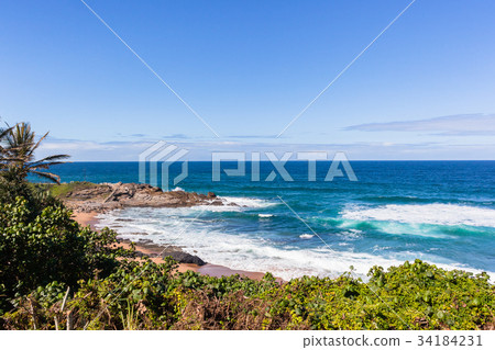 Beach Ocean Rocky Coastline 34184231
