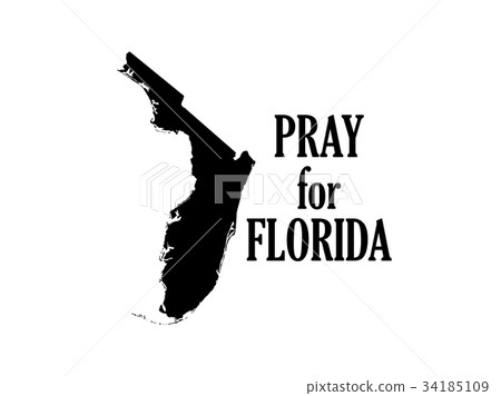 Pray for Florida. Hurricane Irma, natural disaster Pray for Florida. Hurricane Irma, natural disaster 34185109