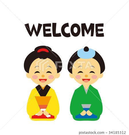 職員江戶時代風格歡迎 34185312
