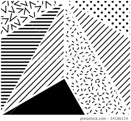 Vector Seamless Pattern. Abstract Geometric Vector Seamless Pattern. Abstract Geometric 34186119