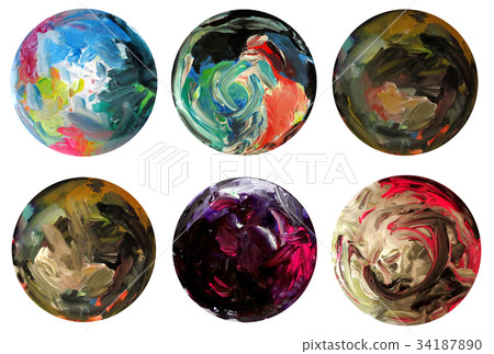 [油漆裝飾]丙烯酸漆調色板 34187890