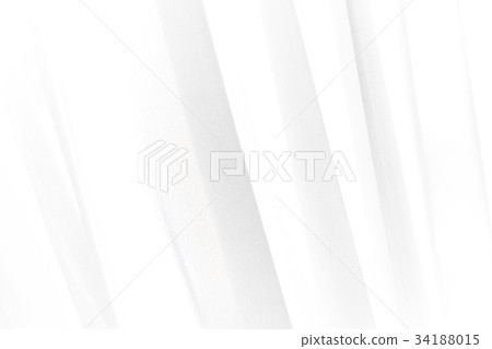 White curtain on the windowsill 34188015