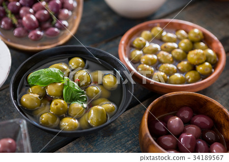 Marinated olives with various ingredients Marinated olives with various ingredients 34189567