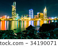 Long exposure of Ho Chi Minh landscape 34190071