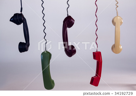 Overhead view of envelopes with technologies and office supply Overhead view of envelopes with technologies and office supply 34192729
