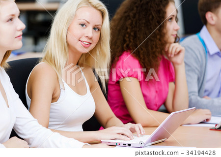 Students at lesson Students at lesson 34194428