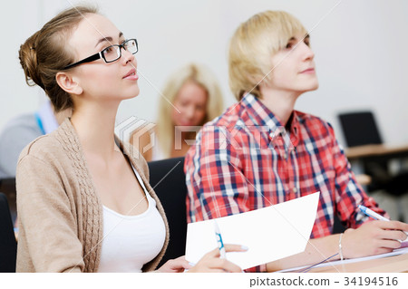 Students at lesson Students at lesson 34194516