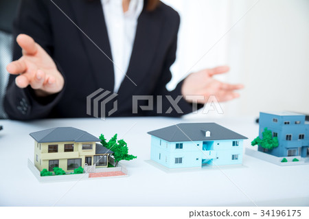 房地產獨戶住宅小型房產稅房地產投資諮詢免稅大廈或房子 34196175