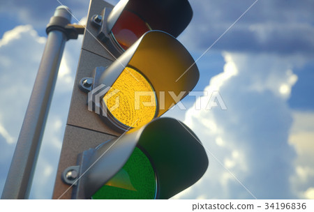 Traffic Light Yellow 34196836