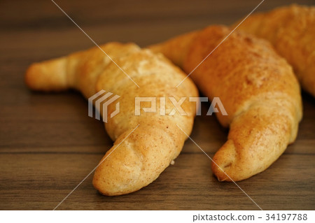 Salzstangen (salt bread, salzstangen, rolls, crescent bread) 34197788
