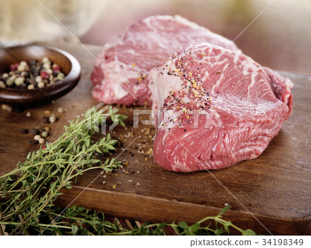 Raw beef steak Raw beef steak 34198349