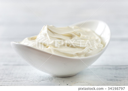 Bowl of Greek yogurt Bowl of Greek yogurt 34198797