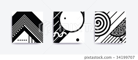 Colorful trend Neo Memphis geometric poster Colorful trend Neo Memphis geometric poster 34199707