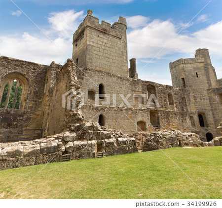 Ancient Bodiam castle in Sussex England UK Ancient Bodiam castle in Sussex England UK 34199926