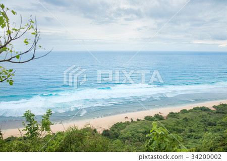 Nyang Nyang white sands beach on Bali Indonasia 34200002