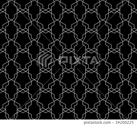 Vector seamless geometric pattern with editable Vector seamless geometric pattern with editable 34200225