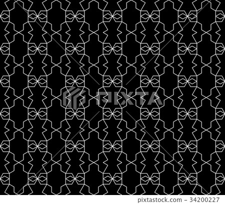 Vector seamless geometric pattern with editable Vector seamless geometric pattern with editable 34200227