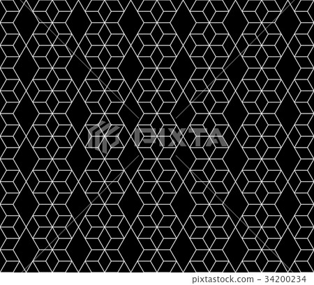 Vector seamless geometric pattern with editable Vector seamless geometric pattern with editable 34200234
