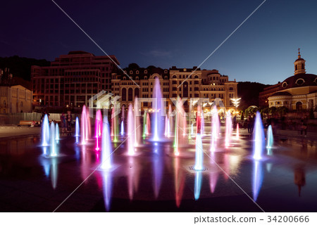 Musical colorful fountain Musical colorful fountain 34200666