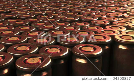 Multiple bullet cartridge primers. War, ammunition 34200837