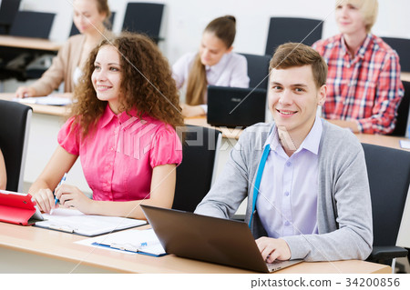 Students at lesson Students at lesson 34200856