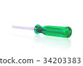 Screwdriver on  white background 34203383