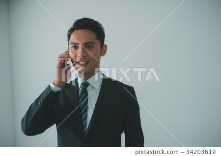 businessman, businessperson, telephony 34203619
