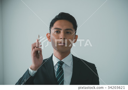 businessman, businessperson, telephony 34203621