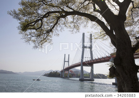 Samchonpo Bridge, Cheonyang Bridge, Maebang Island, Chosang Island, Hallyeo Marine National Park, Sacheon, Gyeongnam 34203883