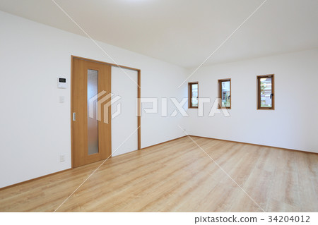 Newly built living room dining kitchen 34204012