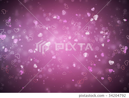 Valentine's day abstract background, flying hearts 34204792