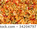 Pepperoni pizza background 34204797