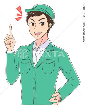 穿工作服的二維twink的例證 穿工作服的二維twink的例證 34204876