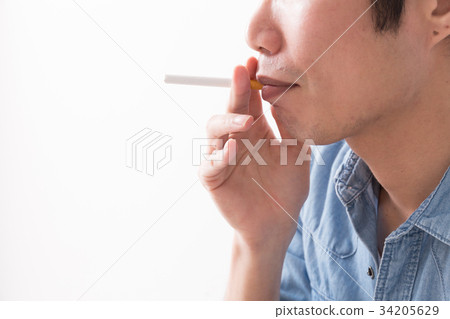 Cigarette male smoking 34205629